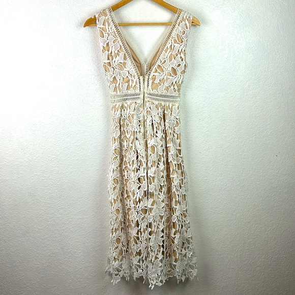 New nwt Romeo & Juliet Couture Canvas Lace Overlay Dress XS - Picture 3 of 12